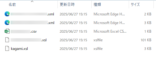 ダウンロードしたファイルの中身